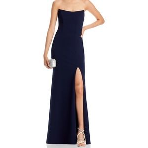 UEC Aqua strapless gown